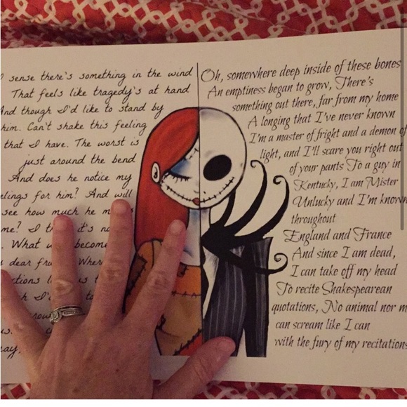 NIGHTMARE BEFORE CHRISTMAS ART PRINT - Picture 1 of 1